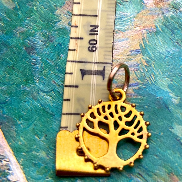 5/$10❤️❤️❤️NEW BRASS TREE OF LIFE CHARM PENDANT - Picture 2 of 2